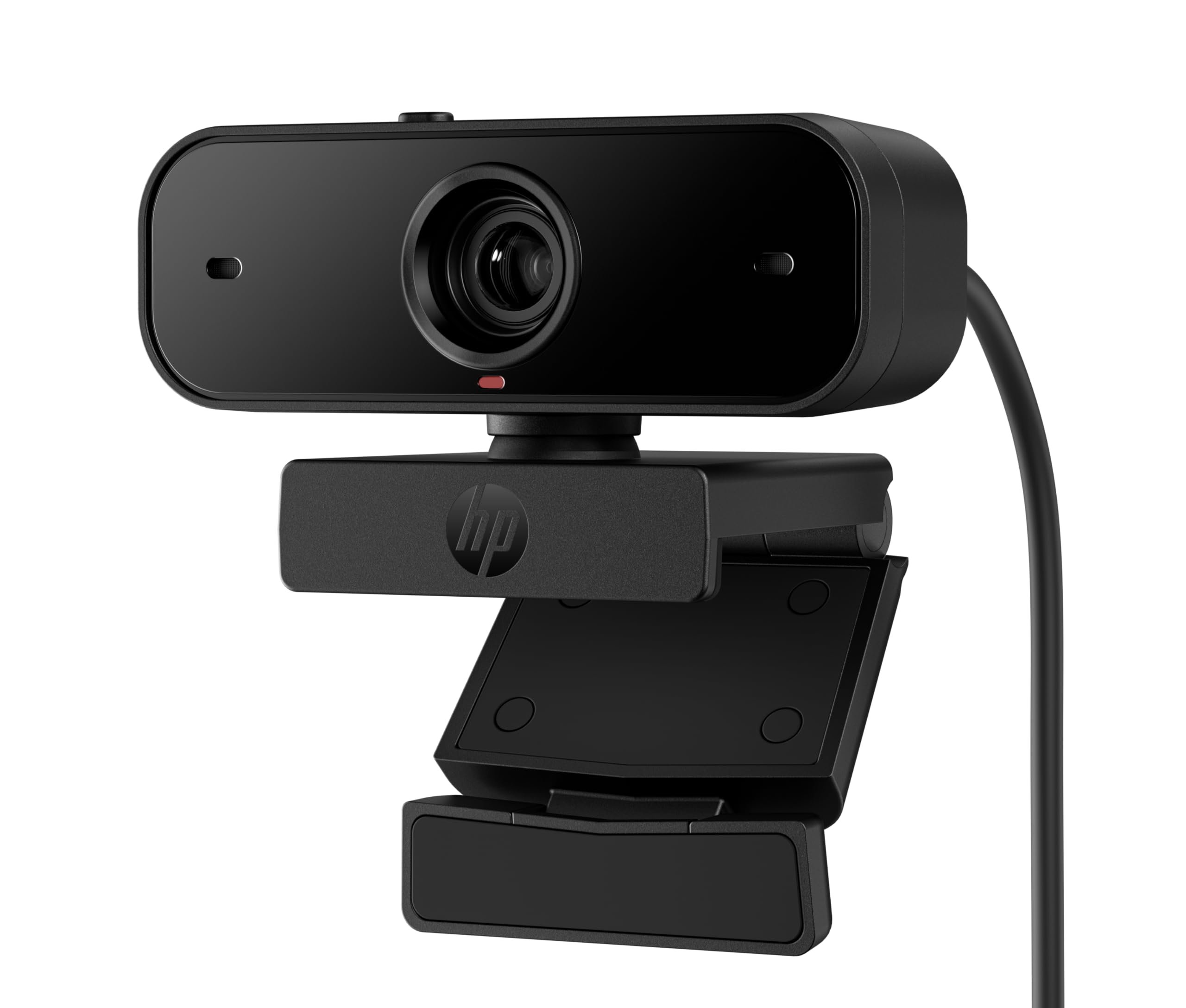 HP 430 FHD Webcam Full HD 1080p Dual Mics Auto Focus Lighting and Colour Correction Privacy Shutter 360 Swivel 15 Tilt 85 Field of View Compatible with Chrome PC or Mac Black