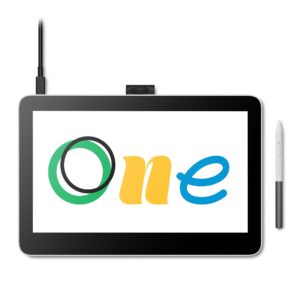 Wacom One 13 Touch drawing tablet with 133 multitouch screen Full-HD 99 sRGB incl battery-free EMR-pen for Windows Mac Chromebook and Android perfect creative beginners