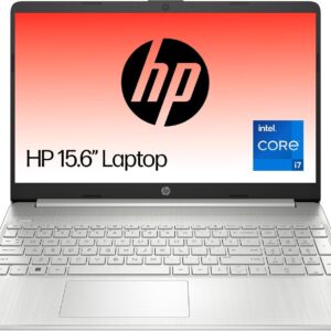 HP 156" Laptop Intel Core i7-1255U Processor 8 GB RAM 512 SSD Iris Graphics FHD Display Up to 7hrs battery Win 11 Dual Speakers Natural Silver 15s-fq5030sa