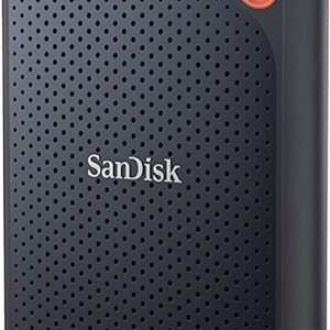 SanDisk 1TB Extreme Portable SSD external drive up to 1050 MB/s read 1000MB/s write USB-C solid state IP65 rated for dust and water resistance Black