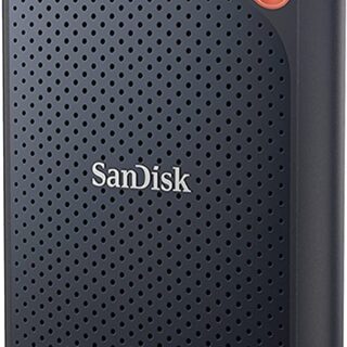 SanDisk 1TB Extreme Portable SSD external drive up to 1050 MB/s read 1000MB/s write USB-C solid state IP65 rated for dust and water resistance Black