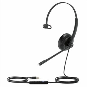 Yealink Headphones with Microphone YEAUH34-MONO-T Black