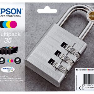 Epson C13T35864020 Original Inkjet Cartridges Black Yellow Magenta Cyan Multipack (Pack of 4)