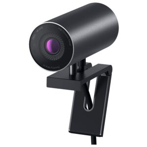 Dell WB7022 UltraSharp Webcam 4K UHD 83 MP 5X HD Digital Zoom Privacy Lens Cap 65 78 and 90 degree FOV Auto framing Light Correction Focus