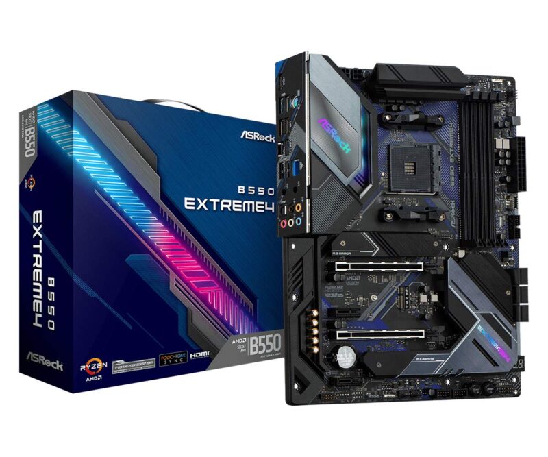 ASRock B550 Steel Legend Motherboard Supports 3rd Gen AMD4 Ryzen PCIe 47, photo 1 of 1