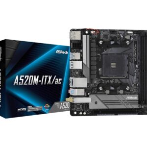 ASRock A520M-ITX/AC Supports 3rd Gen AMD AM4 Ryzen / Future Processors Motherboard