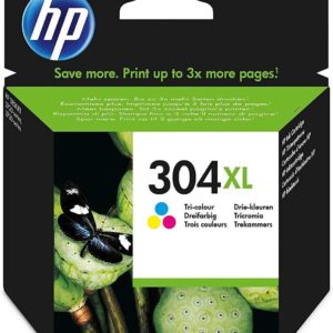 HP N9K07AE 304XL High Yield Original Ink Cartridge Tri-Color XL (Pack of 1)