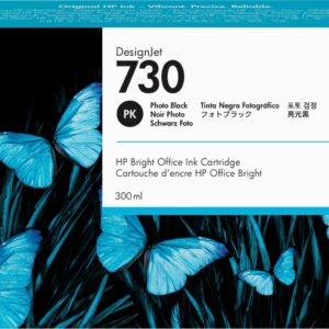 HP Original Ink Cartridge Compatible with Designjet Series 300 ml Photo Black One Size