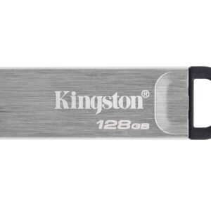 Kingston DataTraveler Kyson USB 32 Gen 1 Flash Drive 128GB - Stylish Capless Metal Case