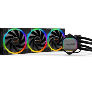 be quiet Pure Loop 2 FX 360mm CPU liquid cooler for overclocked systems 2x Light Wings 140mm PWM high-speed ARGB fans doubly decoupled pump ARGB-PWM-Hub easy-to-access refill port