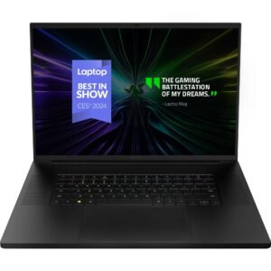 Razer Blade 18 (2024) - inch Gaming Laptop NVIDIA Geforce RTX 4070 Intel i9-14900HX 18" QHD+ 300Hz Display (32GB DDR5 RAM 1TB SSD aluminium case) QWERTY UK-Layout Black