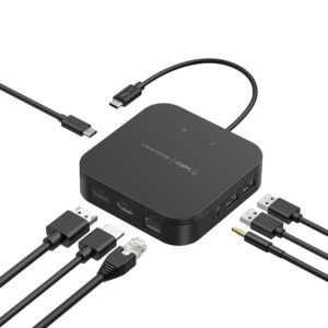 Belkin Thunderbolt 3 Dock Core w/ Cable (Thunderbolt for Mac and Windows) Dual 4K @60 Hz 40 Gbps Transfer Speeds 60 W Upstream Charging