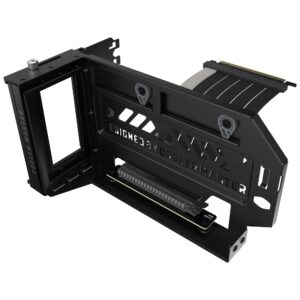 Cooler Master Vertical GPU Holder Kit V3 for E-ATX/ATX/mATX PC Case & PCI-E 40 Devices Adjustable Modular Video Card Support Thick SGCC Steel Bracket 165 mm Riser Cable Included - Black