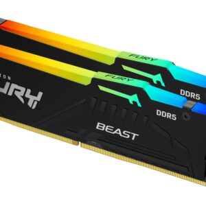 Kingston FURY Beast Black RGB EXPO 16GB 6000MT/s DDR5 CL30 DIMM Desktop Gaming Memory Kit of 2 - KF560C30BBEAK2-16