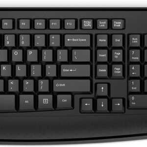 HP 300 Black 24 GHz USB Wireless Keyboard & Mouse Combo Set (UK Layout) - Home Office Working for Computer PC Laptop Desktop