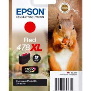 Epson 478XL Red Photo HD Inkjet Cartridge C13T04F54010