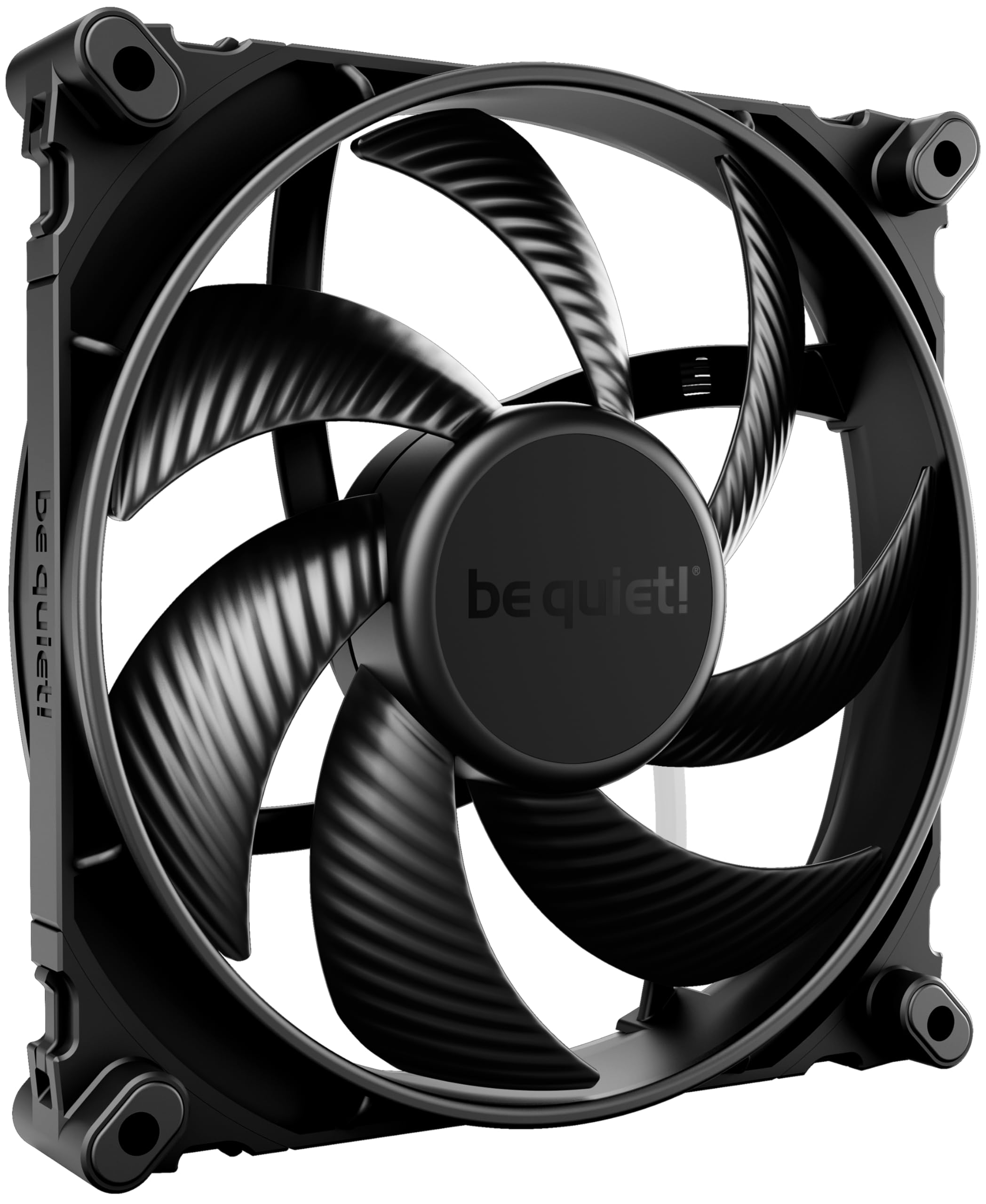 be quiet Silent Wings 4 140mm PWM fan optimized blades extraordinary high performance extremely air pressure virtually inaudible 6-pole motor fluid-dynamic bearing elegant look