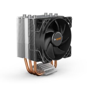 be quiet Pure Rock Slim 2 air cooler high cooling efficiency optimized AMD mounting easy installation full configuration of RAM memory banks three 6mm heat pipes Wings 92mm PWM fan