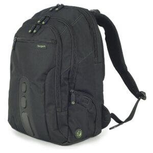 Targus Laptop Bag Fits Laptops up to 156" with 27L Capacity EcoSpruce Eco-friendly Backpack made using Recycled Bottles Durable TSA Friendly - Black