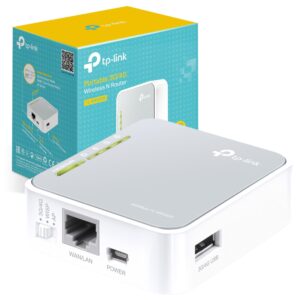 TP-Link Portable 3G/4G Wireless N Router 1x 20 USB Port + 1xMicro Fast WAN/LAN Ports WISP Mode Travel-size Design No sim card slot Configuration Required UK Plug (TL-MR3020)