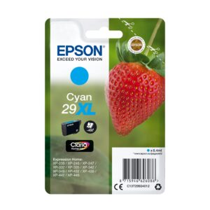 Epson 29XL Cyan Strawberry High Yield Genuine Claria Home Ink