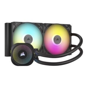 Corsair iCUE LINK TITAN 280 RX RGB Liquid CPU Cooler 280mm AIO 2x RX140 Fans Included Fits Intel LGA 1851/1700 AMD AM5/AM4 System Hub Black