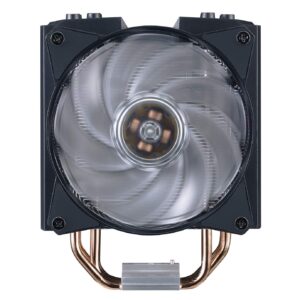 Cooler Master MasterAir MA410M CPU Cooling System - ARGB Hologram Effect 4 CDC 20 Heat Pipes with Thermal Detection Air Glide Armour and Push-Pull fans 5 Year Warranty