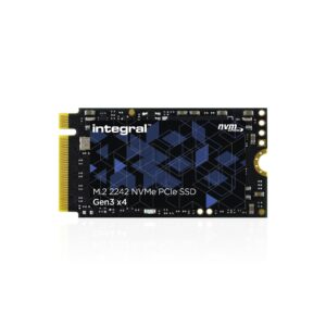 Integral 1TB M2 NVMe 2242 PCIe Gen3 x4 SSD READ speed up to 3400MB/s WRITE 3000MB/s Internal Solid State Drive PC NUC Ultra-thin laptop and tablet compatible