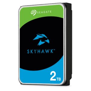 Seagate SkyHawk 2 TB Surveillance Internal Hard Drive HDD 35 Inch SATA 6 Gb/s 64 MB Cache for DVR NVR Security Camera System and Three-year Rescue Services (ST2000VX008)