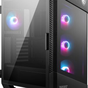 MSI MPG VELOX 100R Mid-Tower PC Case - ATX Motherboard Capacity Tempered Glass Door 4 x 120mm ARGB Fans Mystic Light Supports 2 360mm Radiators & Side Ventilation Configurations