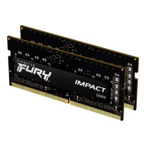 Kingston FURY Impact 32 GB (2 x 16 GB) 3200MHz DDR4 CL20 Laptop Memory Kit of 2 KF432S20IBK2/32