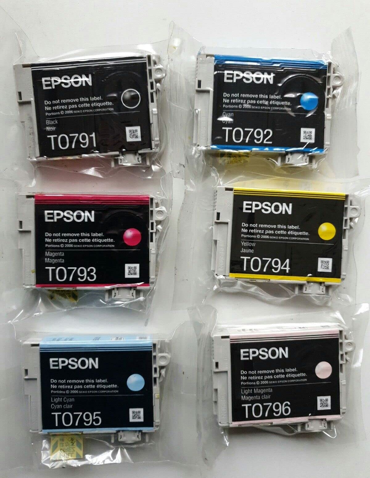 Epson T0791 T0792 T0793 T0794 T0795 T0796 Multipack Original Ink Cartridges Stylus Photo 1400/P50/PX700W/710/800FW/810FW/PX660/720WD/730WD/730WD/730WD/820FWDD /830FWD