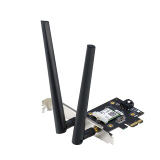 ASUS PCE-AX3000 PCIe Card (Bluetooth 50+ Wi-Fi 6 AX3000 Dual Band 2x Antennas DFS)