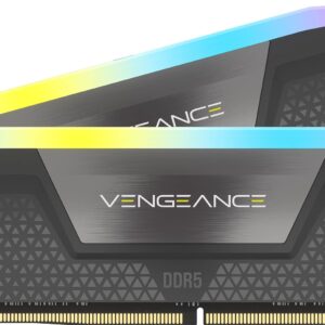 Corsair VENGEANCE RGB DDR5 32GB (2x16GB) 5600MHz CL40 AMD EXPO Intel XMP iCUE Compatible Computer Memory Grey (CMH32GX5M2B5600Z40)