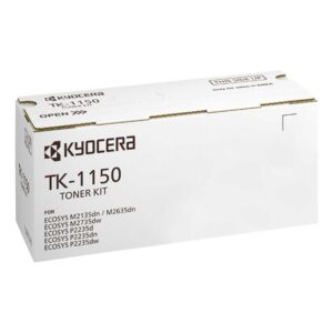 Kyocera TK-1150 Toner Black 3000 Pages Original Premium Printer Cartridge 1T02RT0NL0 for ECOSYS M2135dn M2635dn M2735dw P2235dn P2235dw