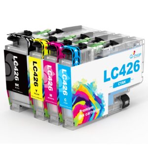 Q-image LC426 Ink Cartridge Replacement for Brother LC-426 XL Multipack MFC-J4335DWMFC-J4340DWMFC-J4535DWMFC-J4540DW MFC J4335 J4340 J4535 J4540W Printer (4 Pack)