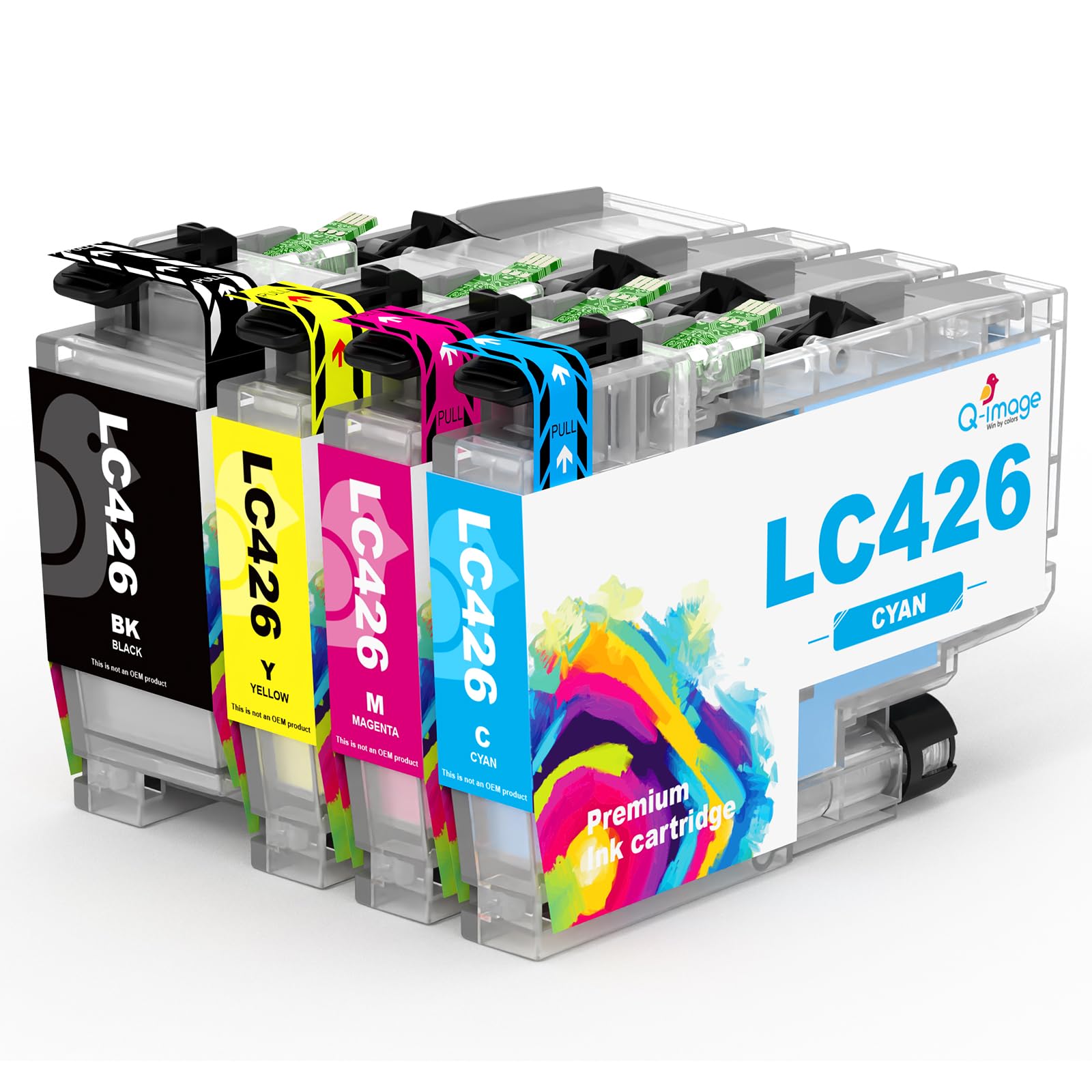 Q-image LC426 Ink Cartridge Replacement for Brother LC-426 XL Multipack MFC-J4335DWMFC-J4340DWMFC-J4535DWMFC-J4540DW MFC J4335 J4340 J4535 J4540W Printer (4 Pack)