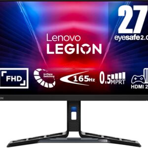 Lenovo Legion R27i-30 27 inch Gaming Monitor FHD 1080p 165Hz IPS 05ms HDMI DP AMD Freesync Premium PS5 Xbox PC screen