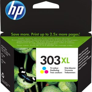 HP T6N03AE 303XL High Yield Original Ink Cartridge Tri-color Single Pack