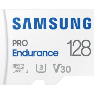 Samsung PRO Endurance 128GB microSDXC UHS-I U3 100MB/s Video Monitoring Memory Card with Adapter (MB-MJ128KA)