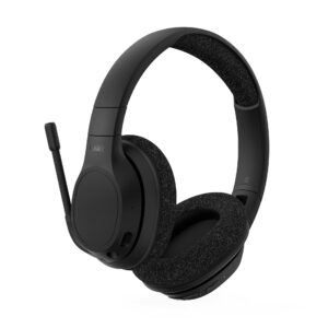 Belkin SoundForm Adapt Wireless Over-Ear Headset Headphones for Work Play Gaming and Travel with Built-In Boom Microphone - Compatible iPhone iPad Galaxy More Black
