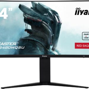 G-Master GCB3480WQSU-B1 34" Curved 1500R VA LCD 180Hz 04ms MPRT FreeSync Premium Pro 3440x1440 420 cd/m Brightness 2 x HDMI DisplayPort USB 2 2W Speakers