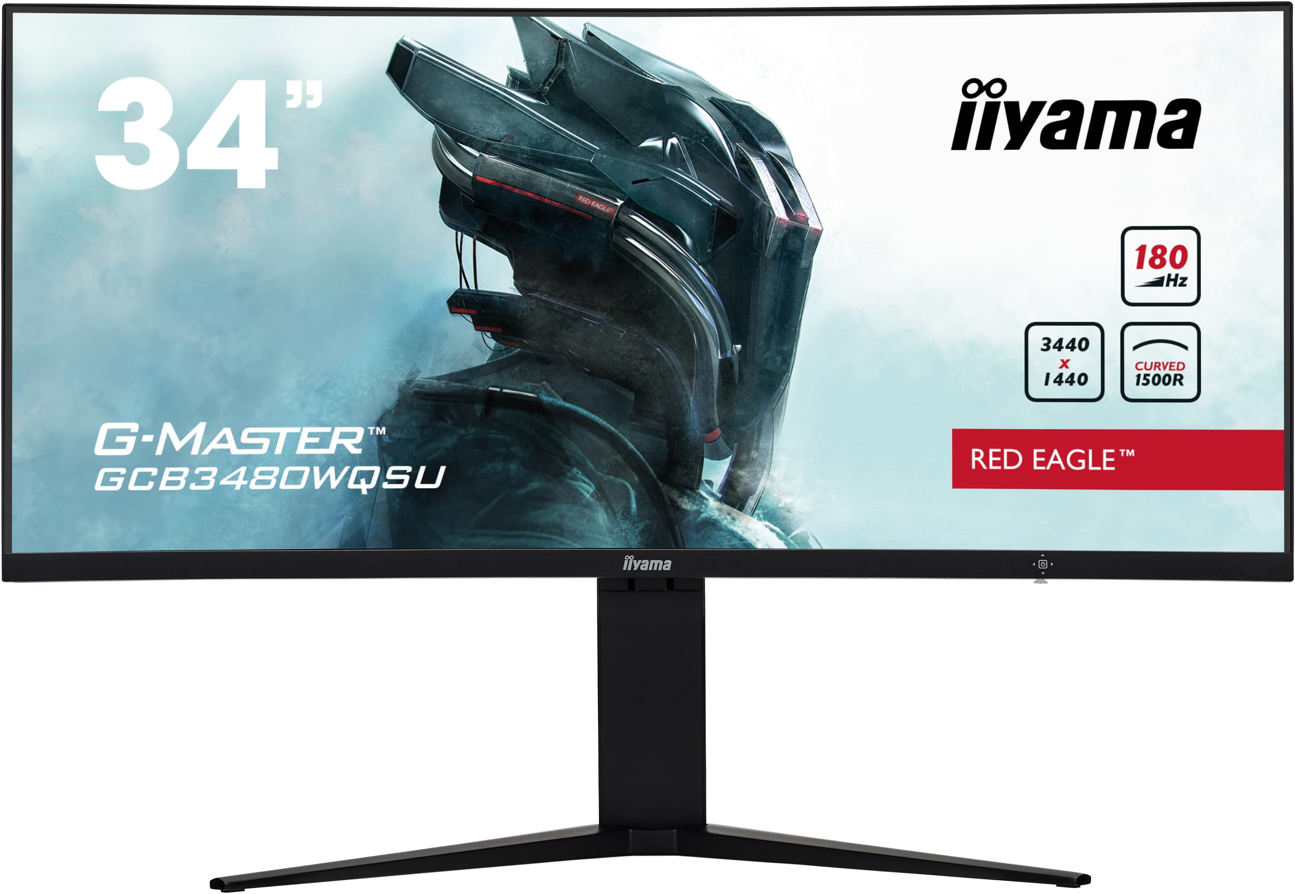 G-Master GCB3480WQSU-B1 34" Curved 1500R VA LCD 180Hz 04ms MPRT FreeSync Premium Pro 3440x1440 420 cd/m Brightness 2 x HDMI DisplayPort USB 2 2W Speakers