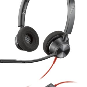 Poly HP Blackwire 3320 Stereo Microsoft Teams Certified 214013-101 (Microsoft USB-C Headset +USB-C/A Adapter)