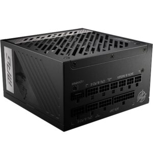MSI MPG A1000G PCIE5 Power Supply Unit UK Plug - 1000W 80 Plus Gold Certified Fully Modular ATX 30 PCIe 50 GPU Support Japanese 105C Capacitors 0 RPM Mode Flat Cables 10 Year Warranty