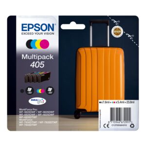 Epson 405 Suitcase Genuine Multipack 4-colours Ink Cartridges DURABrite Ultra