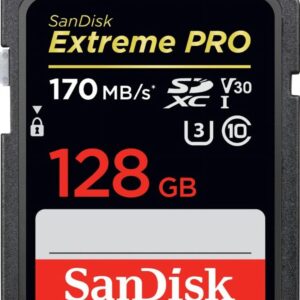 SanDisk Extreme PRO 128GB SDXC Memory Card up to 170MB/s UHS-1 Class 10 U3 V30