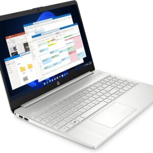 HP Laptop PC 15s-fq5585sa Intel Core i3-1215U Processor 8GB RAM 128GB SSD UHD Graphics 156 inch Full HD 16:9 display Windows 11 Home Natural Silver