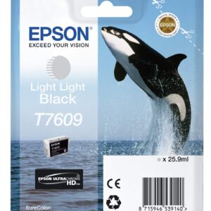 Epson Killer Whale T7609 Ink Cartridge Light Black Genuine