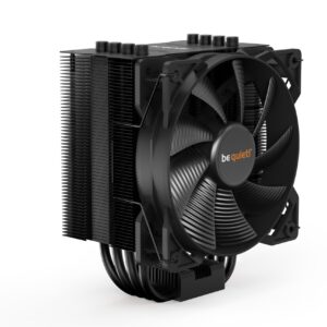 be quiet Pure Rock 2 Black air cooler 150W TDP cooling power 4 high-performance 6mm heat pipes HDT technology Wings 120mm PWM fan elegant surface easily installable